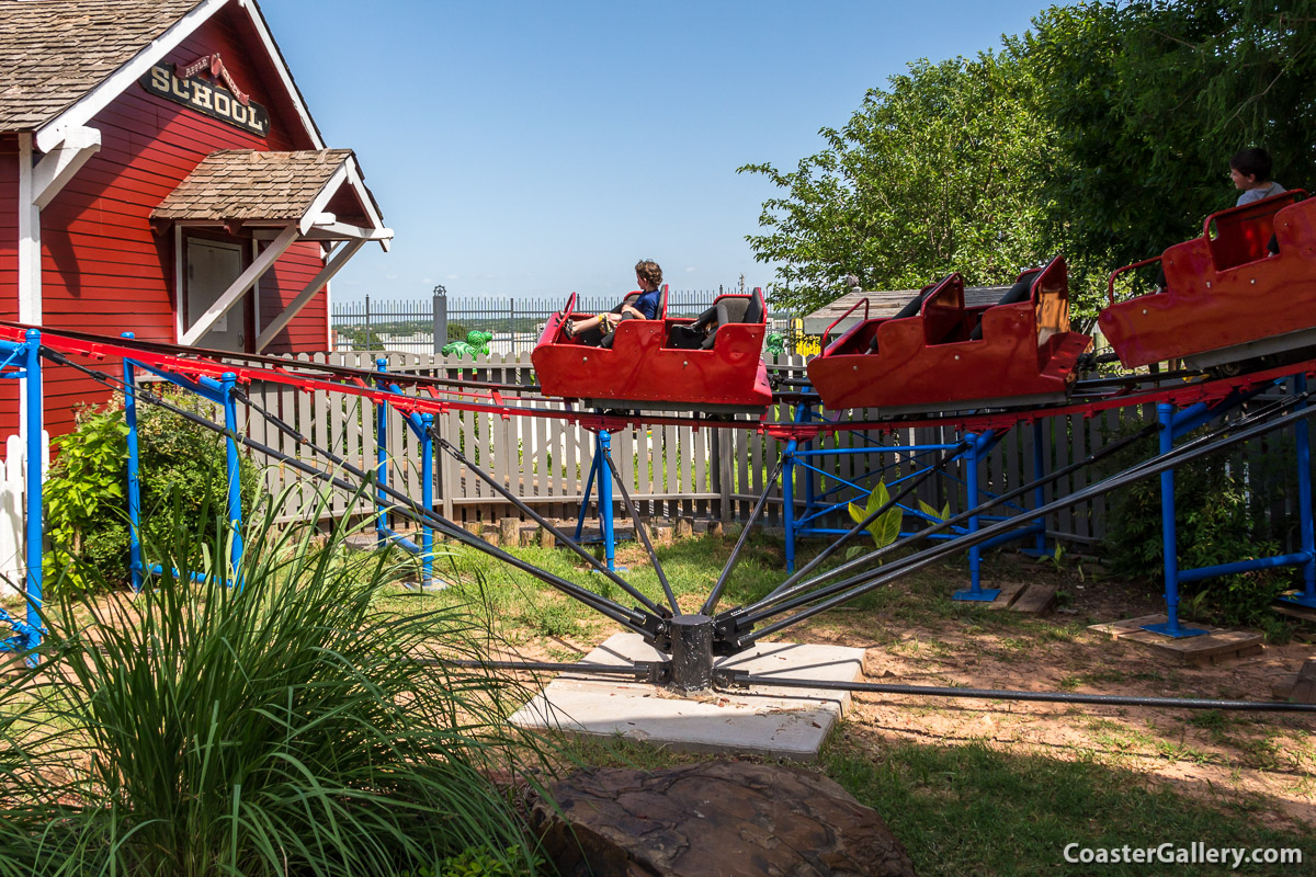 Little Dipper kiddie coasters built by the Allan Herschell company