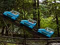 Roller coaster on a mountain at Enchanted_Forest