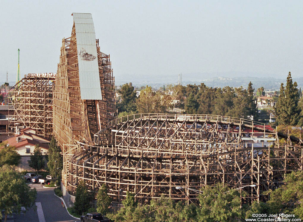 Ghostrider wooden roller coaster