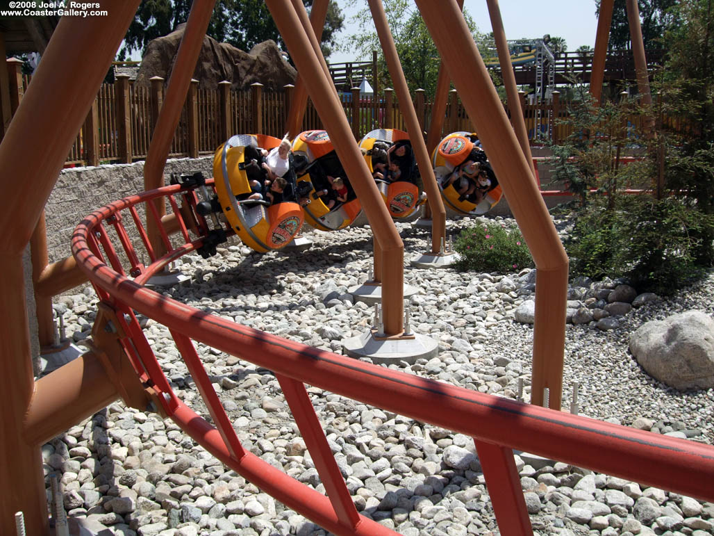 Roller coaster near Los Angeles, California