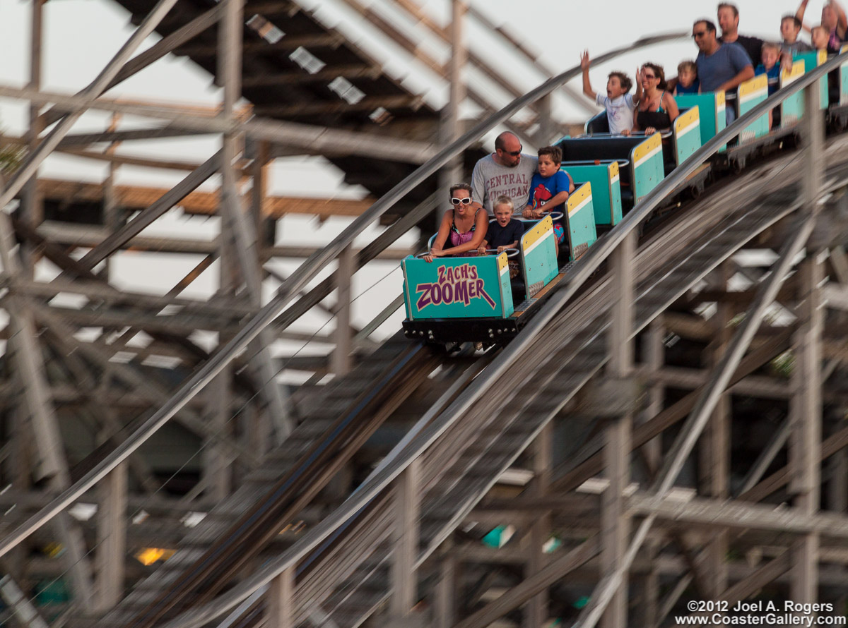 Zach's Zoomer roller coaster in Michigan