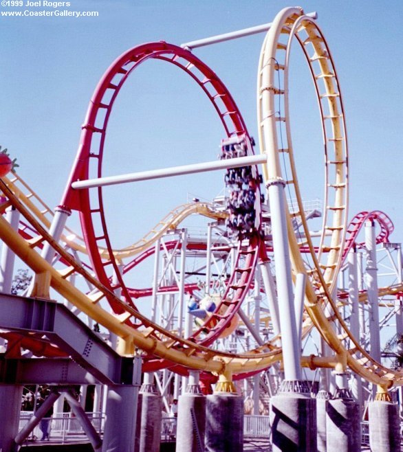Jammer roller coaster at Knott's Berry Farm in California