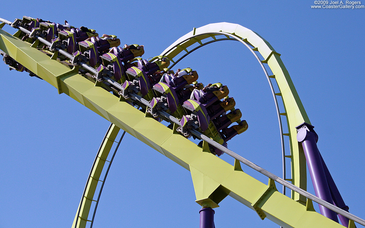 Floorless roller coaster at Six Flags Discovery Kingdom near SFO