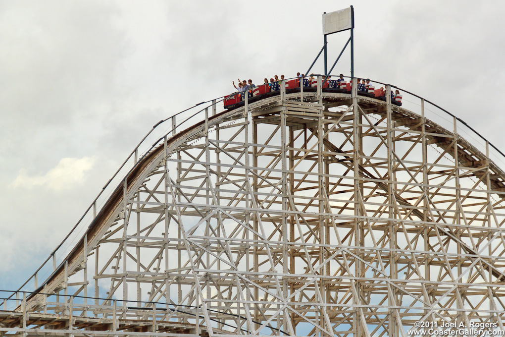 Profile of Cyclone roller coaster