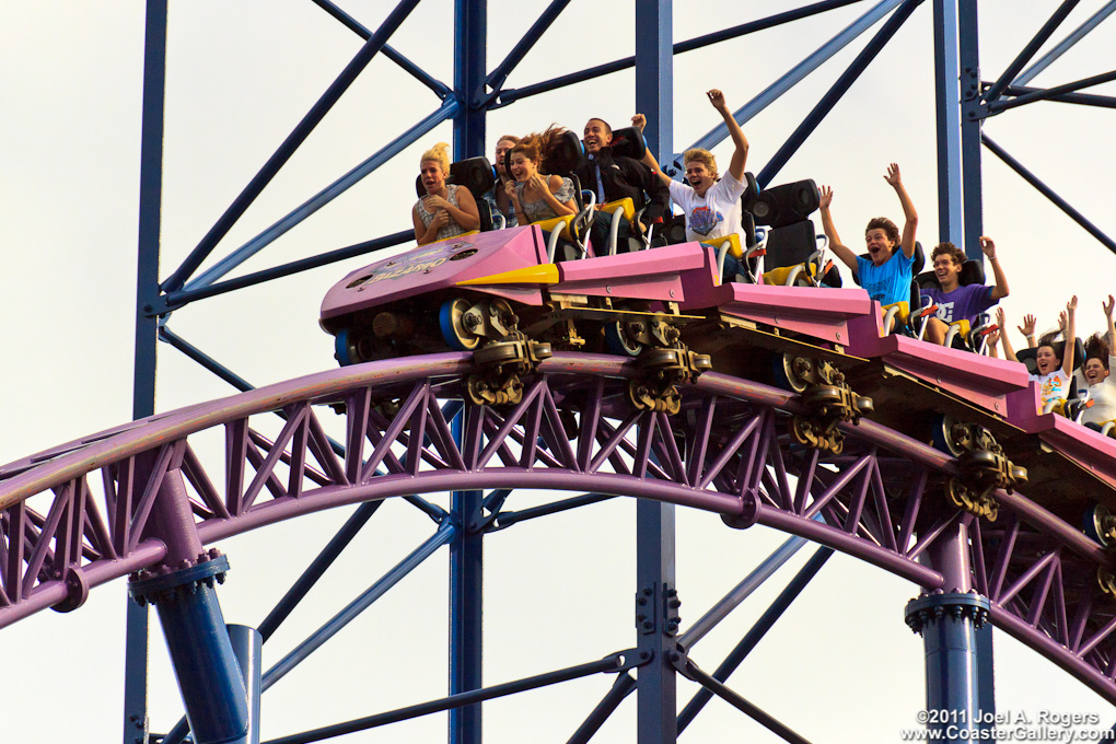 Sound system in a roller coaster car