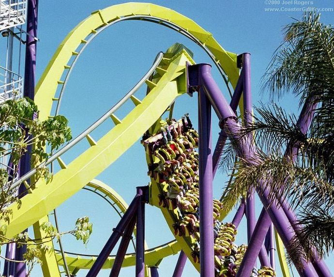 Medusa roller coaster built by B&M