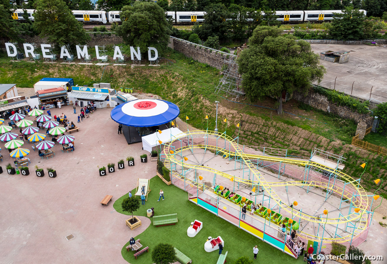 Southeastern UK railway and Dreamland amusement park