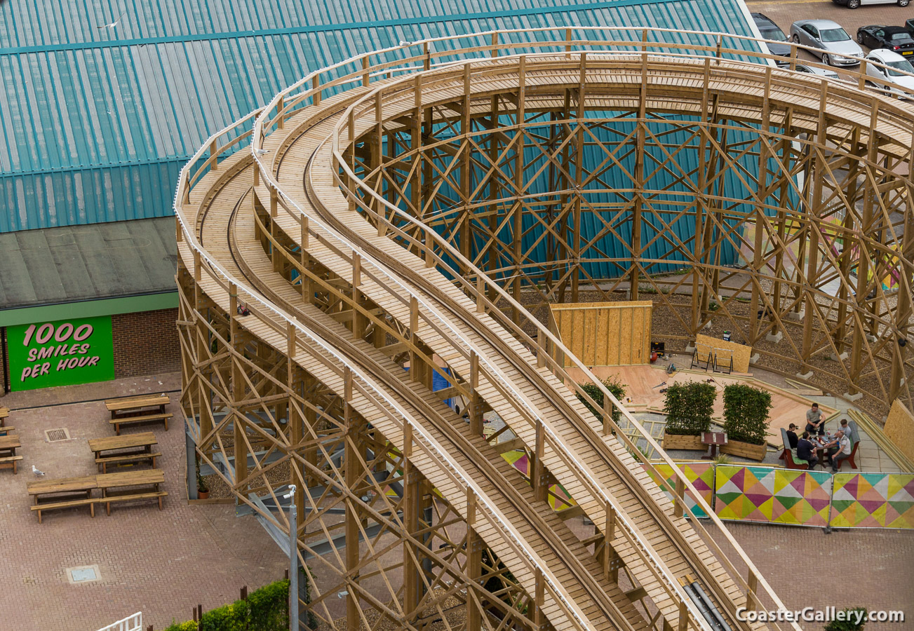 Scenic Railway roller coaster at Dreamland in Margate, England, United Kindgom