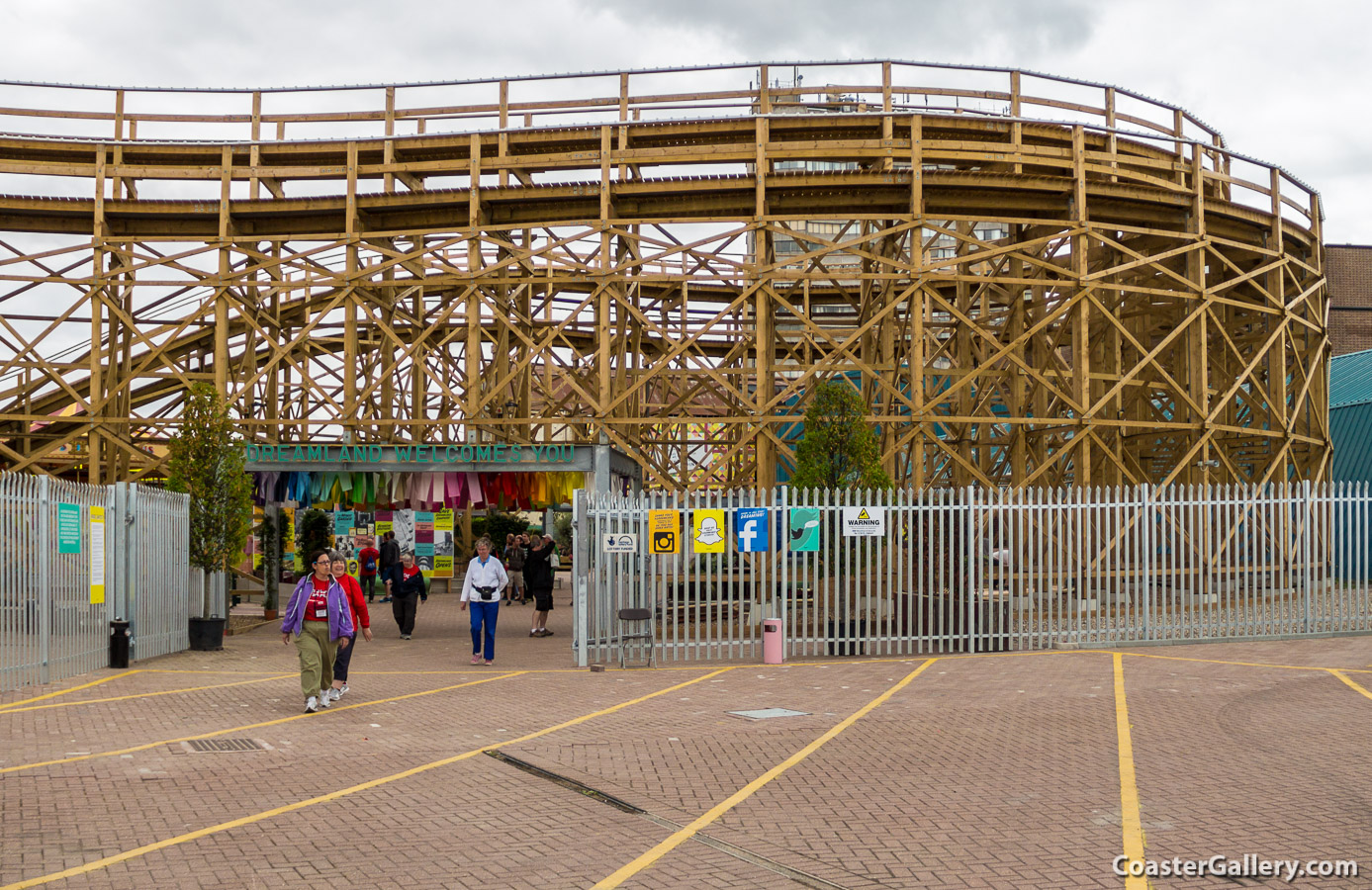 Scenic Railway roller coaster at Dreamland in Margate, England, United Kindgom