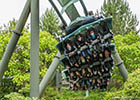 Air flying roller coasters at the Alton Towers amusement park in the United Kingdom
