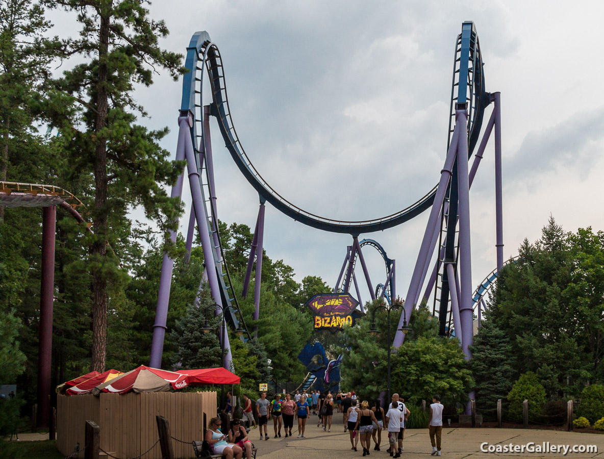 Bizarro's purple and blue track