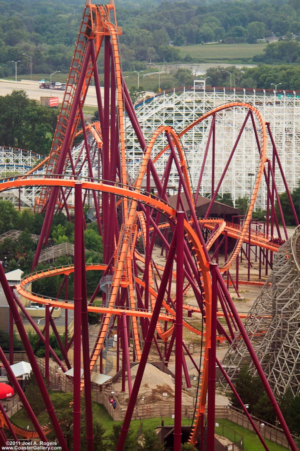 Raging Bull roller coaster at Six Flags Great America near Chicago, Illinois