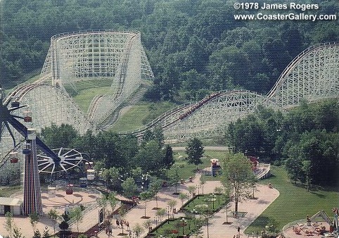 1978 history picture of Kings Island and Zodiac