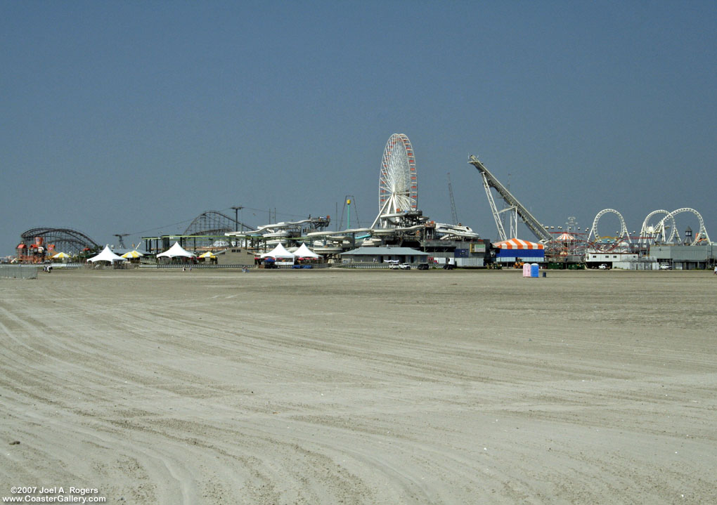 New Jersey beach at Morey's Piers and Mariner's Landing