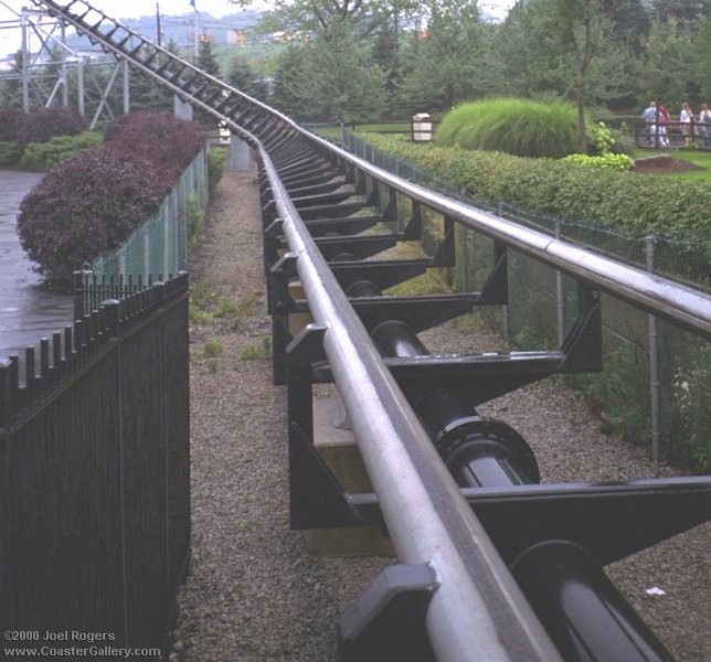 The world's fastest roller coaster in the 1990s