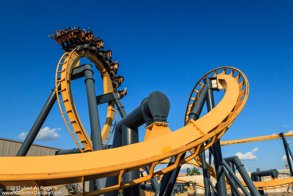 Batman roller coaster at Six Flags