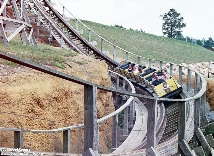 Cyclops roller coaster at the Wisconsin Dells