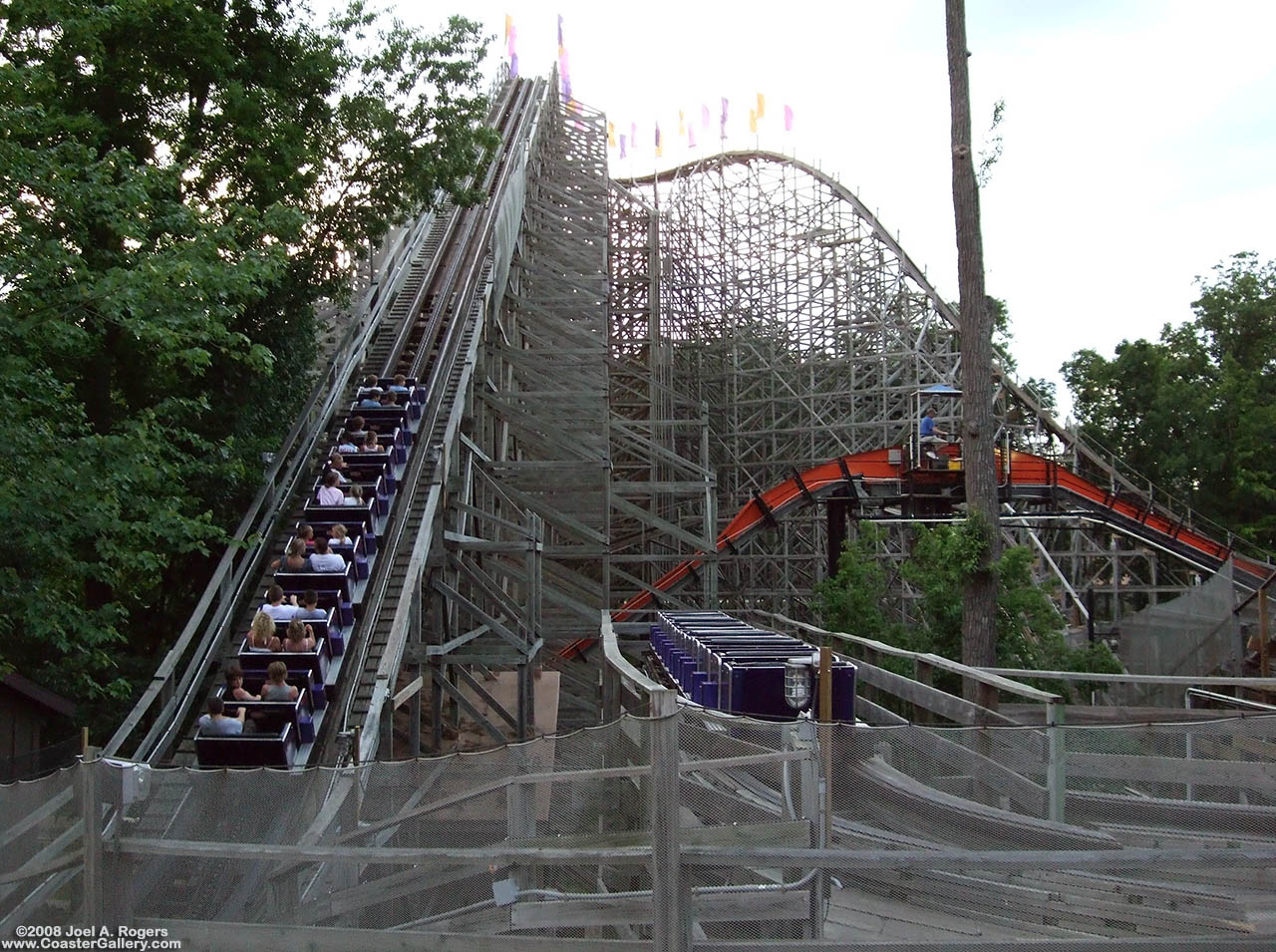 The Legend roller coaster at Holiday World