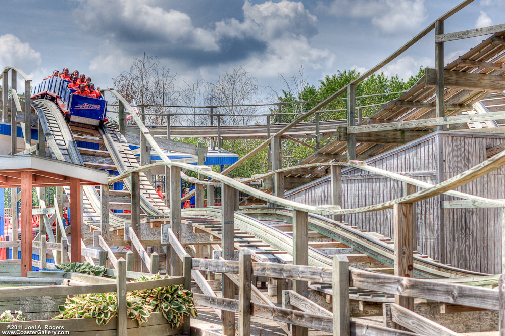 Little Dipper roller coaster at Kiddytown in Norridge, near Chicago, Illinois
