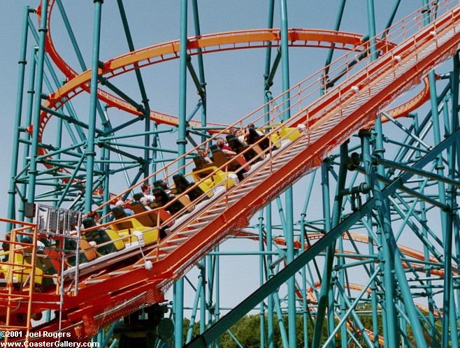 Titan roller coaster at Six Flags Over Texas