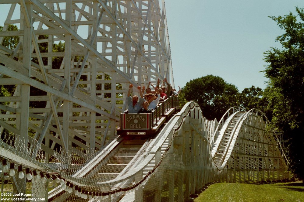 Wooden roller coaster near Chattanooga, Tennessee