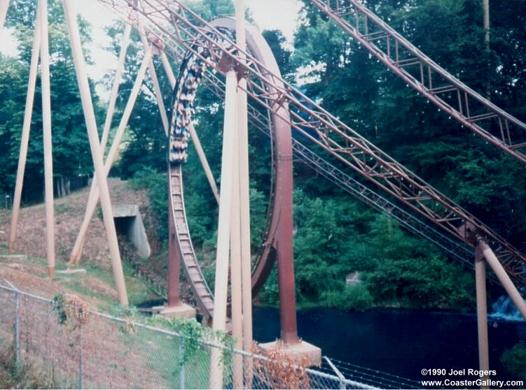 Roller coaster paint jobs. This ride was submerged by a flood in September 2009.