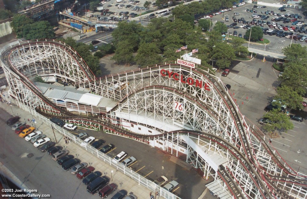 Famous roller coaster at Astroland