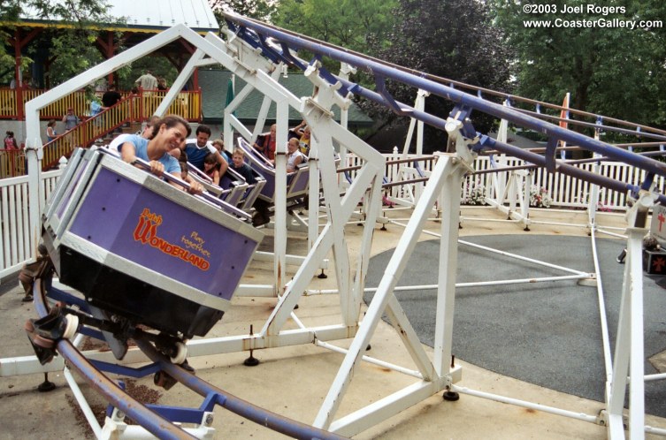 Joust roller coaster built by Chance Rides.