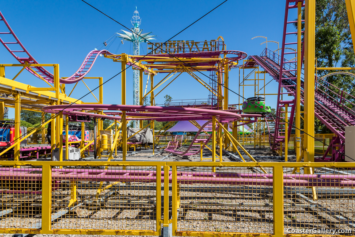 Crazy Mouse roller coaster at Martin's Fantasy Island