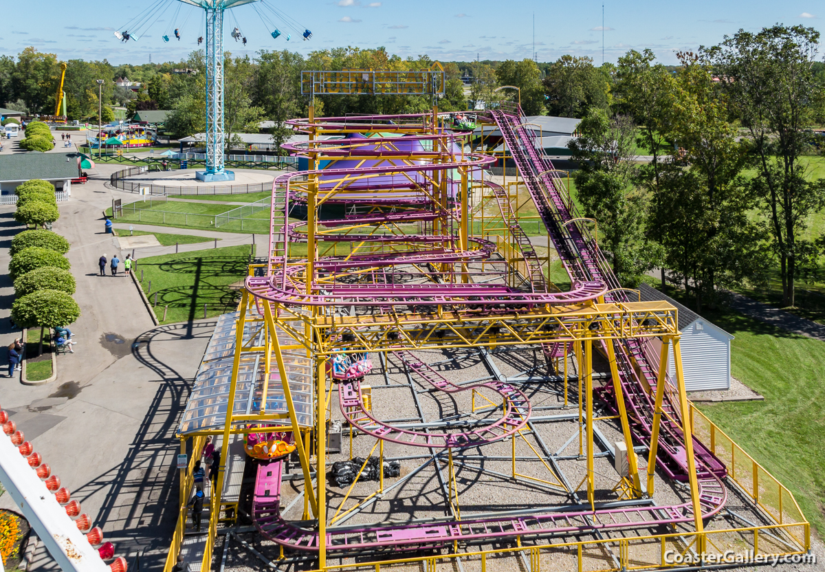 Crazy Mouse roller coaster at Martin's Fantasy Island