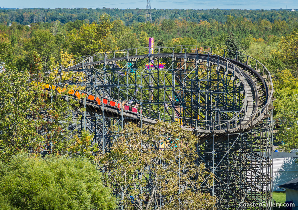 Silver Comet roller coaster at Martin's Fantasy Island