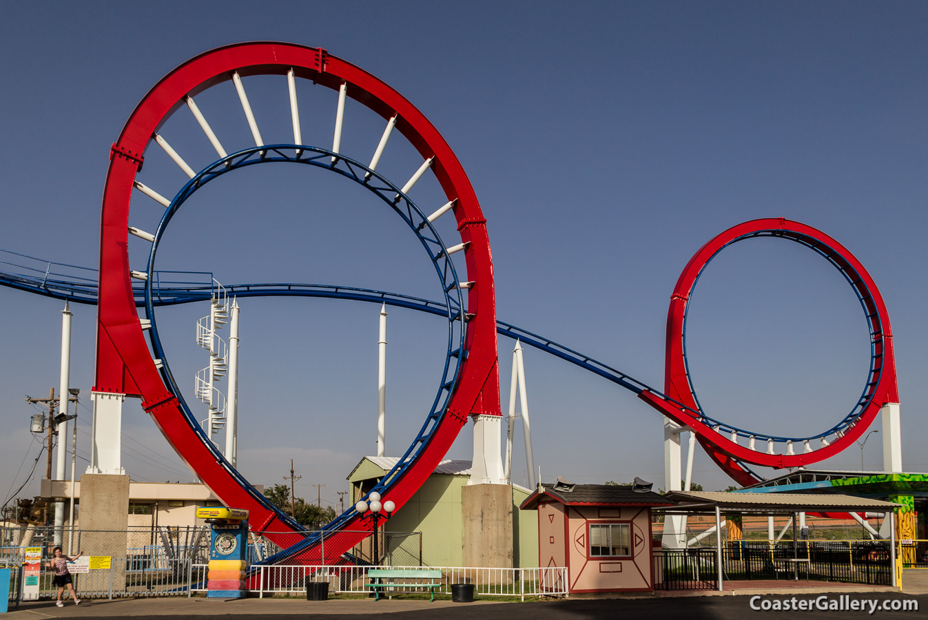 Modifications of the Texas Tornado looping coaster at Wonderland Park