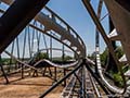 Looping roller coaster called Silver Bullet at Frontier City