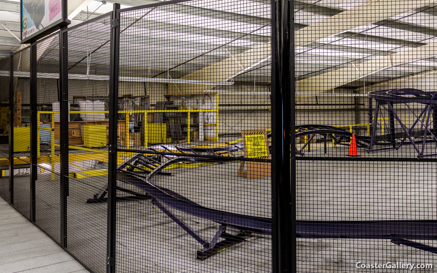 Sparetime Express roller coaster at Neb's Funworld family entertainment center in Oshawa, Ontario, Canada.