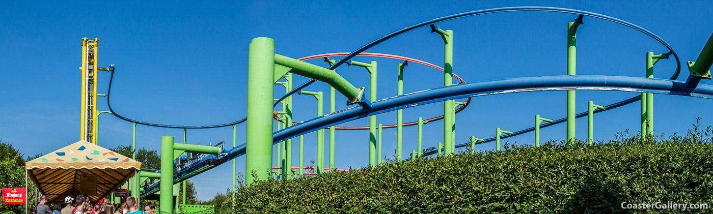 Sky Rider roller coaster at Skyline Park in Bad Wrishofen, Bavaria, Germany