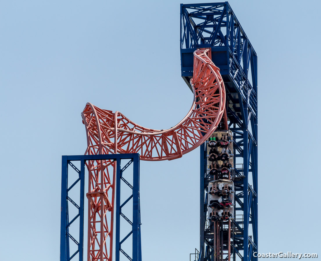 Sky Wheel roller coaster at Skyline Park in Bad Wrishofen, Bavaria, Germany