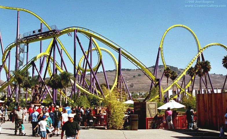 Medusa Roller Coaster at Six Flags Discovery Kingdom