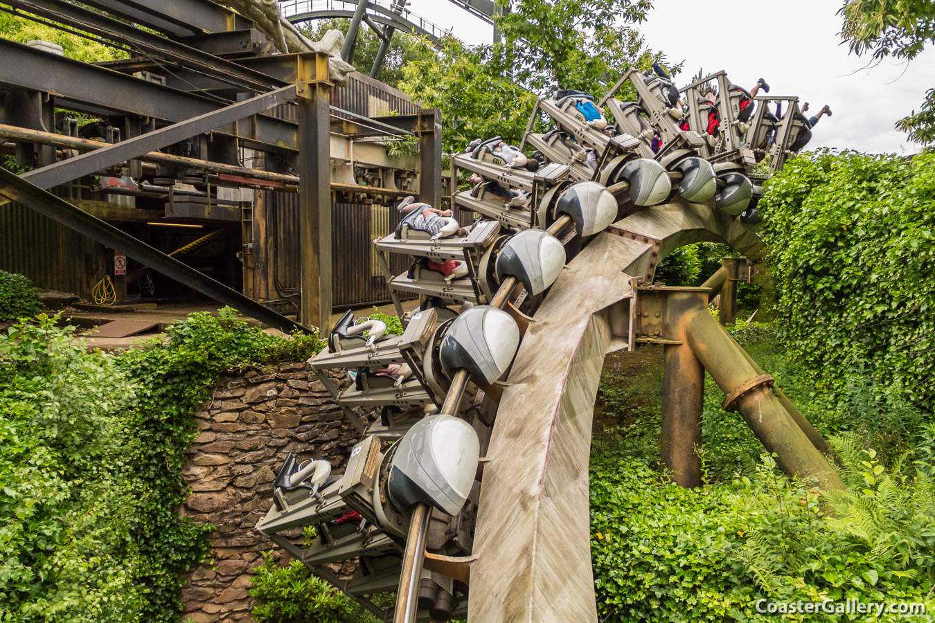 Nemesis roller coaster at Alton Towers