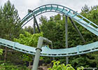 Air flying roller coasters at the Alton Towers amusement park in the United Kingdom