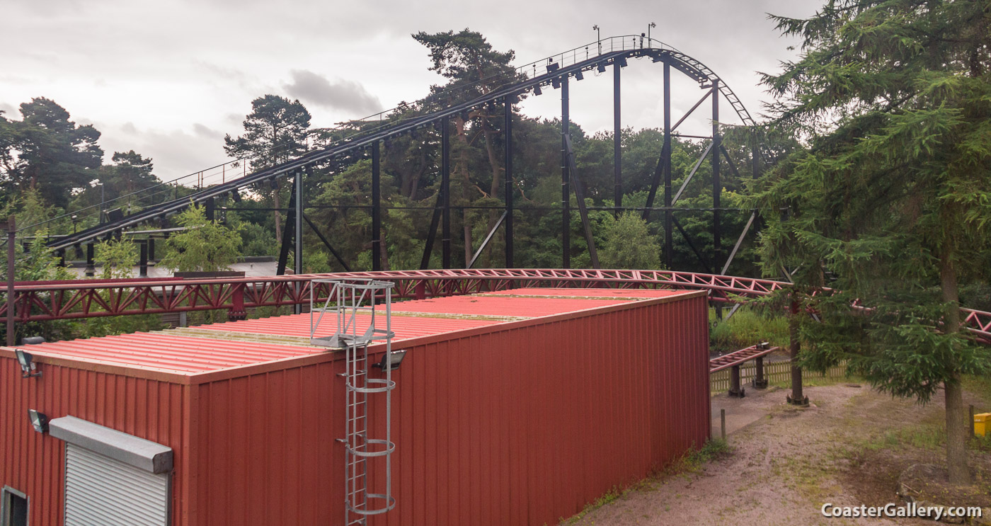 Thirteen roller coaster at Alton Towers