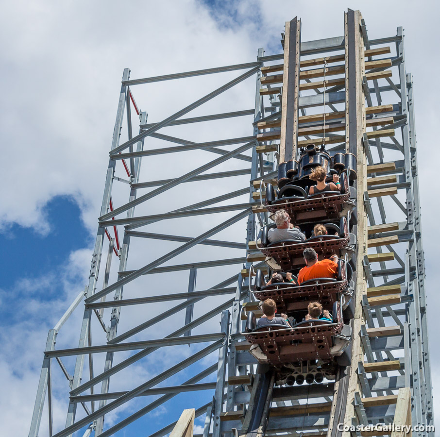 Switchback shuttle coaster at ZDT's Amusement Park