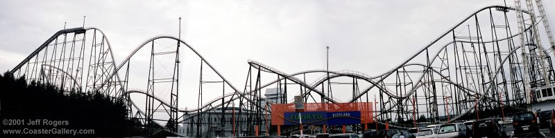 Fujiyama roller coaster in Japan