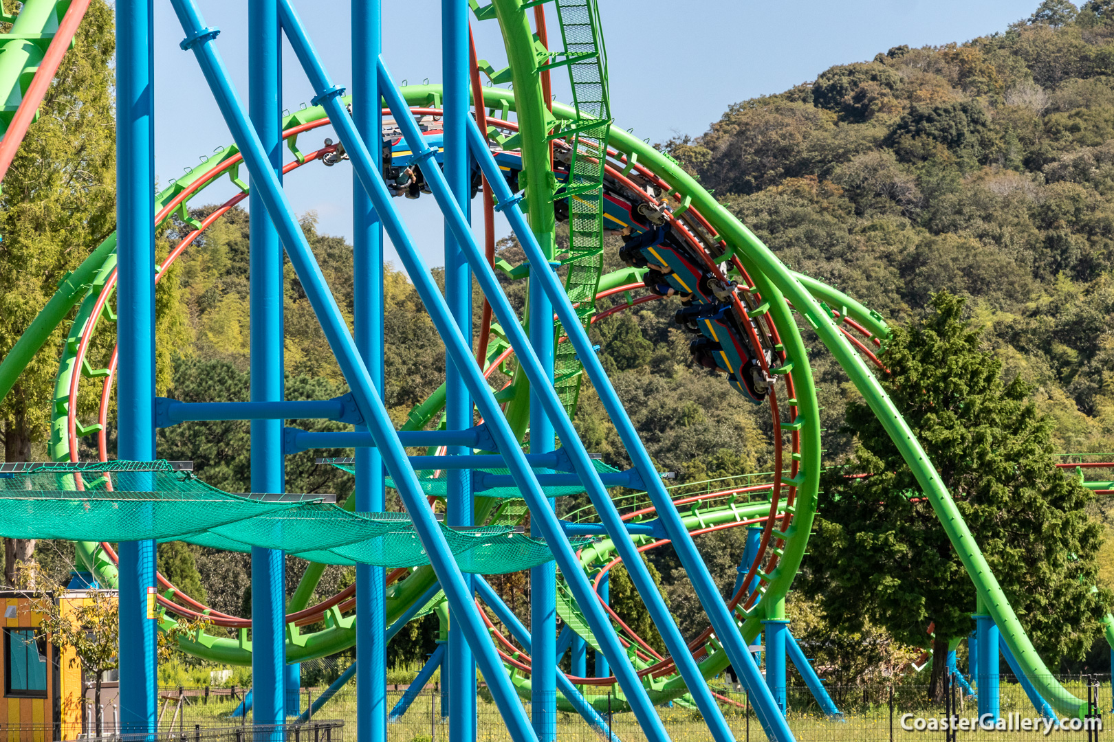 Hurricane roller coaster at Himeji Central Park