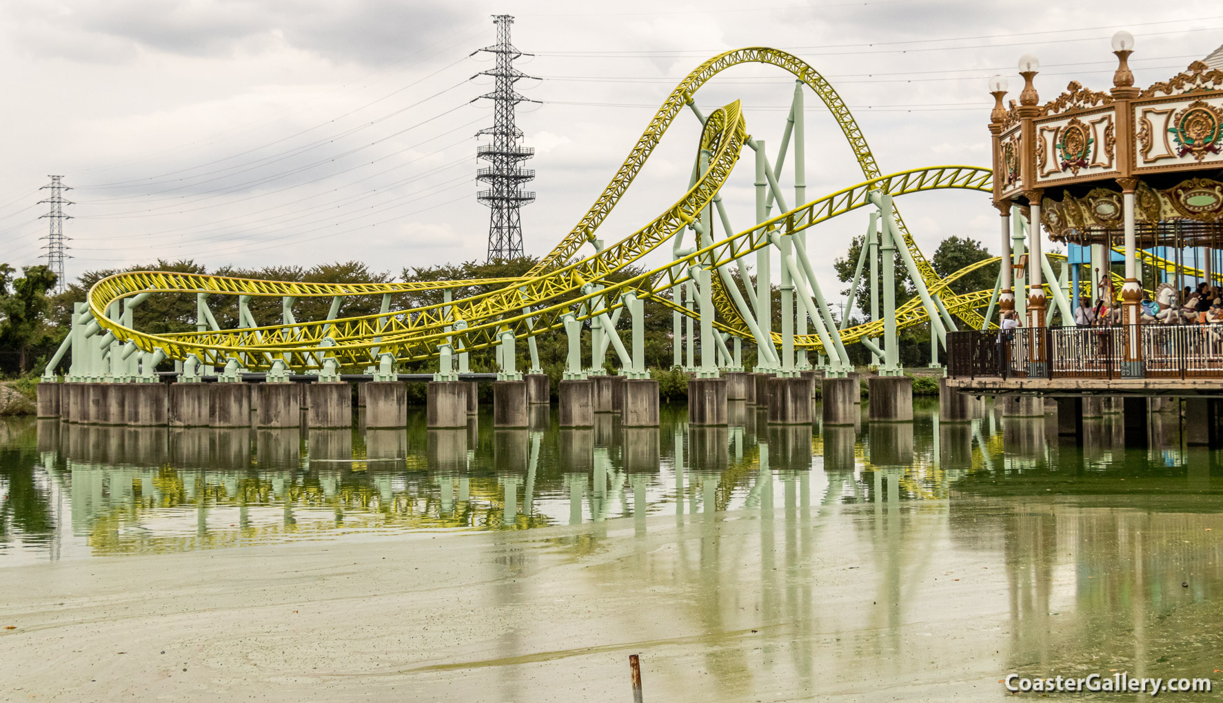 Kawasemi roller coaster at the Tobu Zoo in Japan