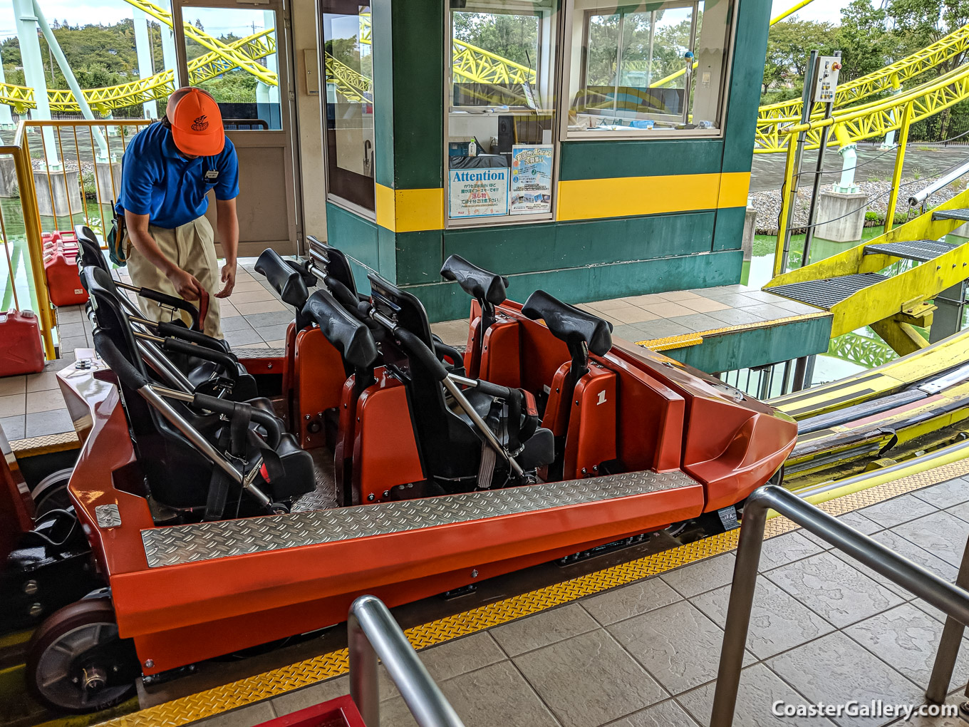 Kawasemi roller coaster at the Tobu Zoo in Japan