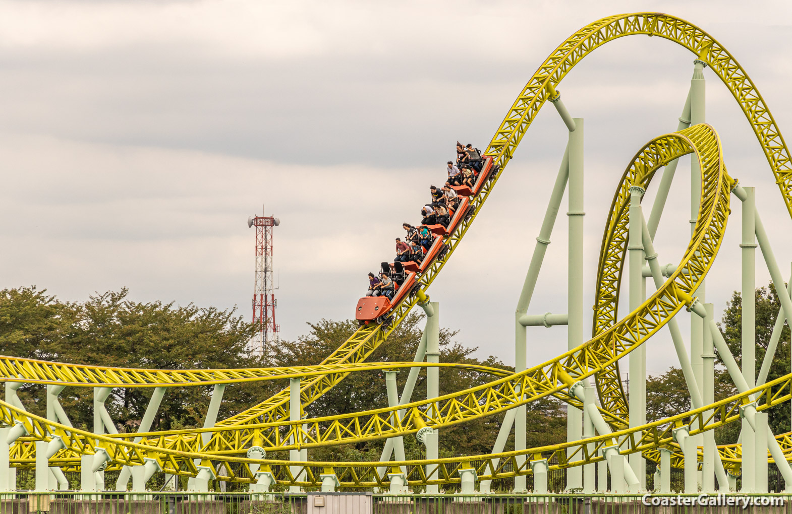 Kawasemi roller coaster at the Tobu Zoo in Japan