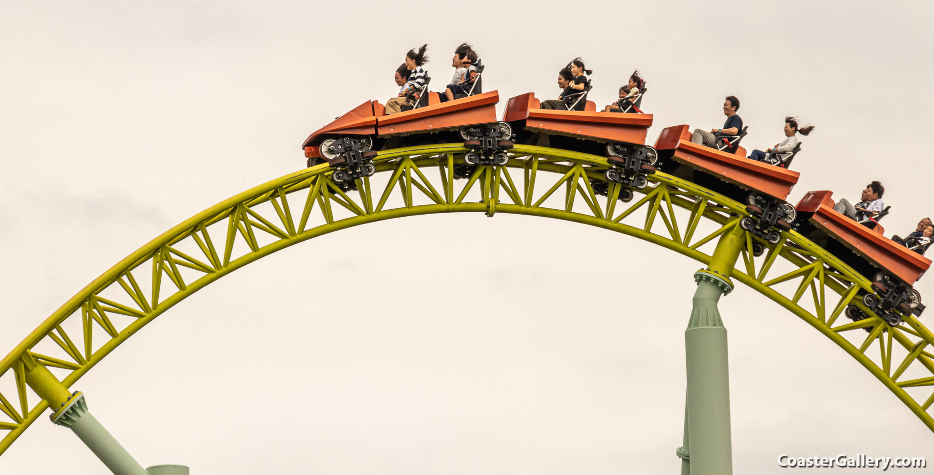 Kawasemi roller coaster at the Tobu Zoo in Japan