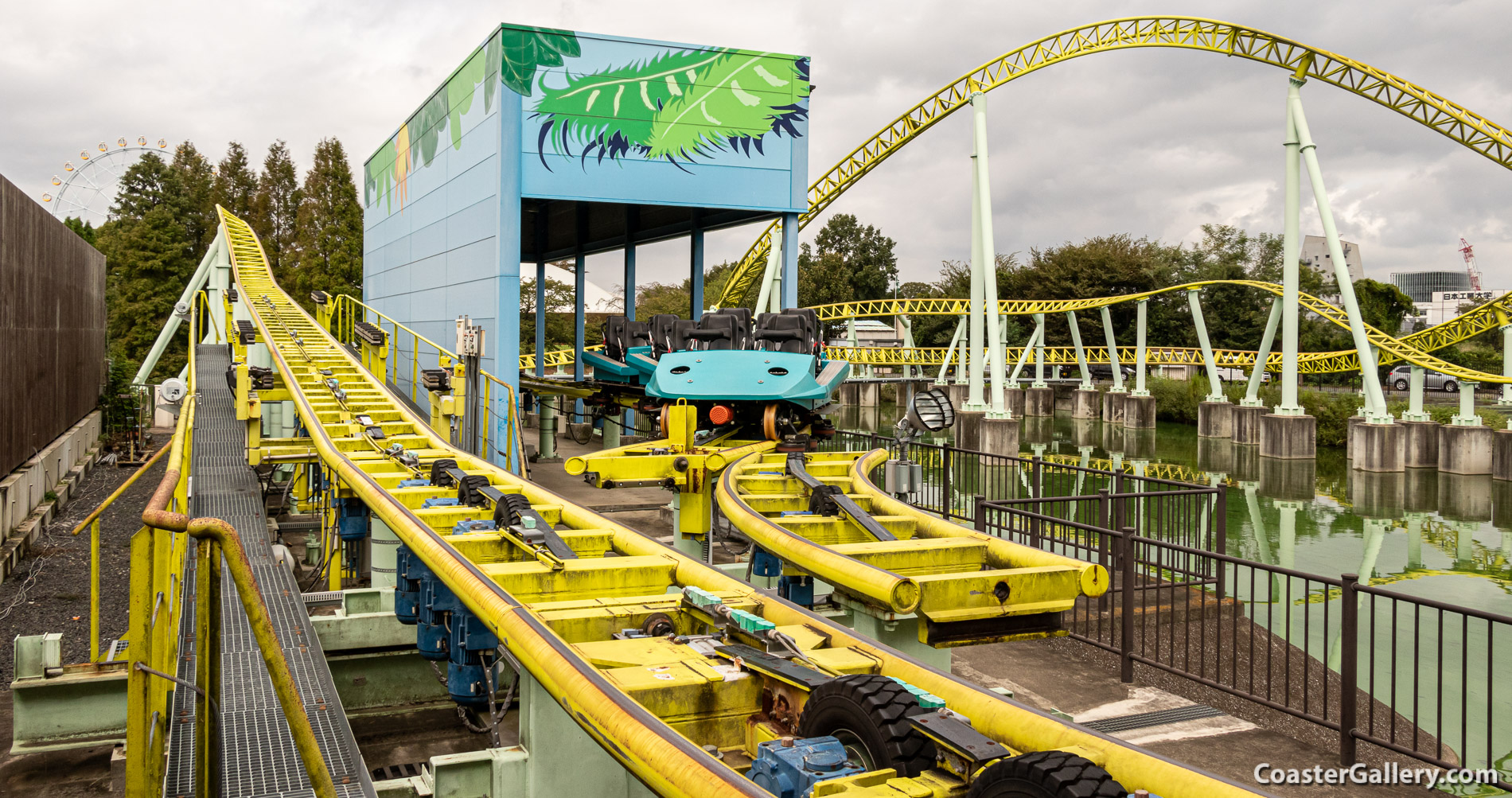 Kawasemi roller coaster at the Tobu Zoo in Japan