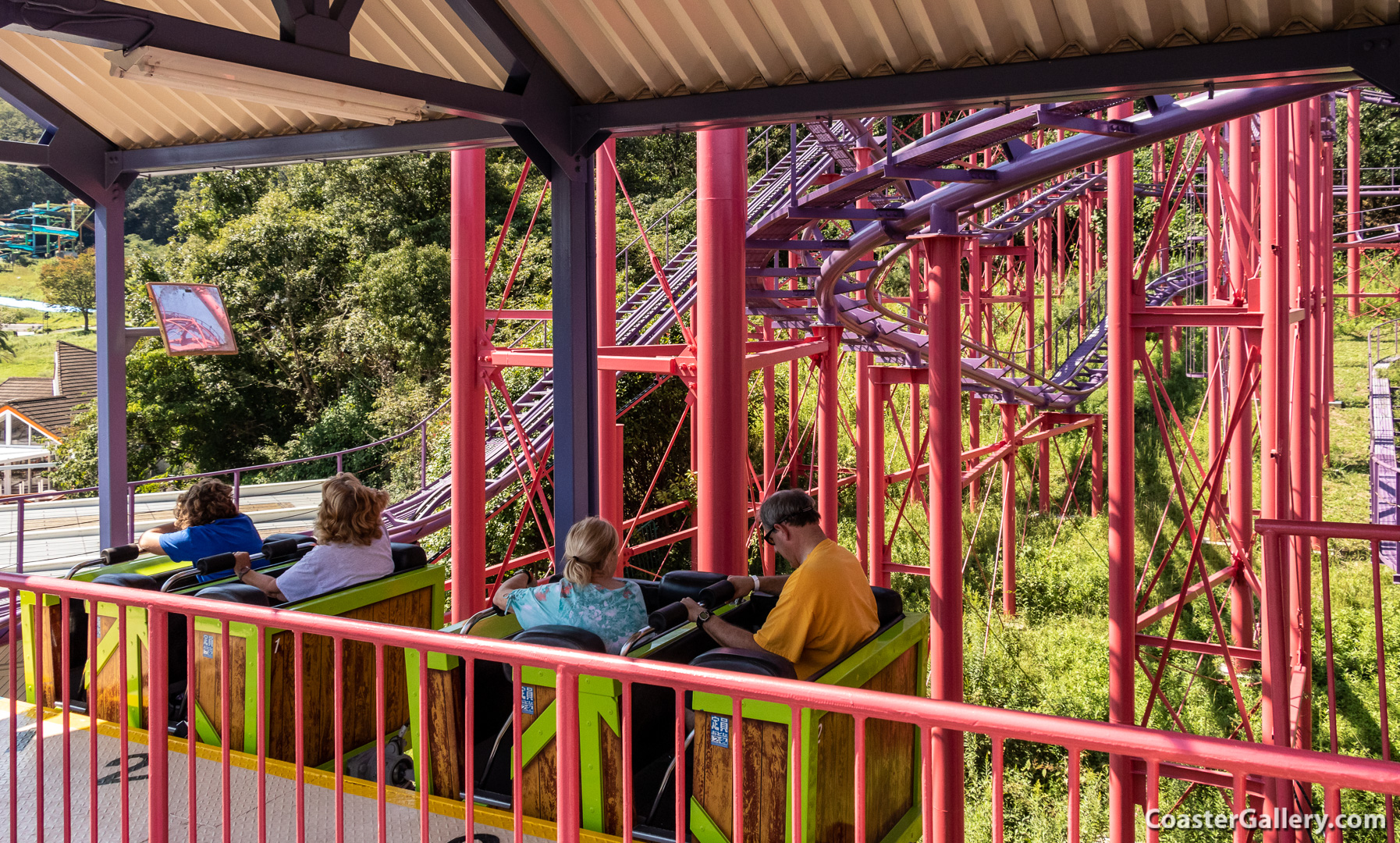 Labyrinth roller coaster at Himeji Central Park