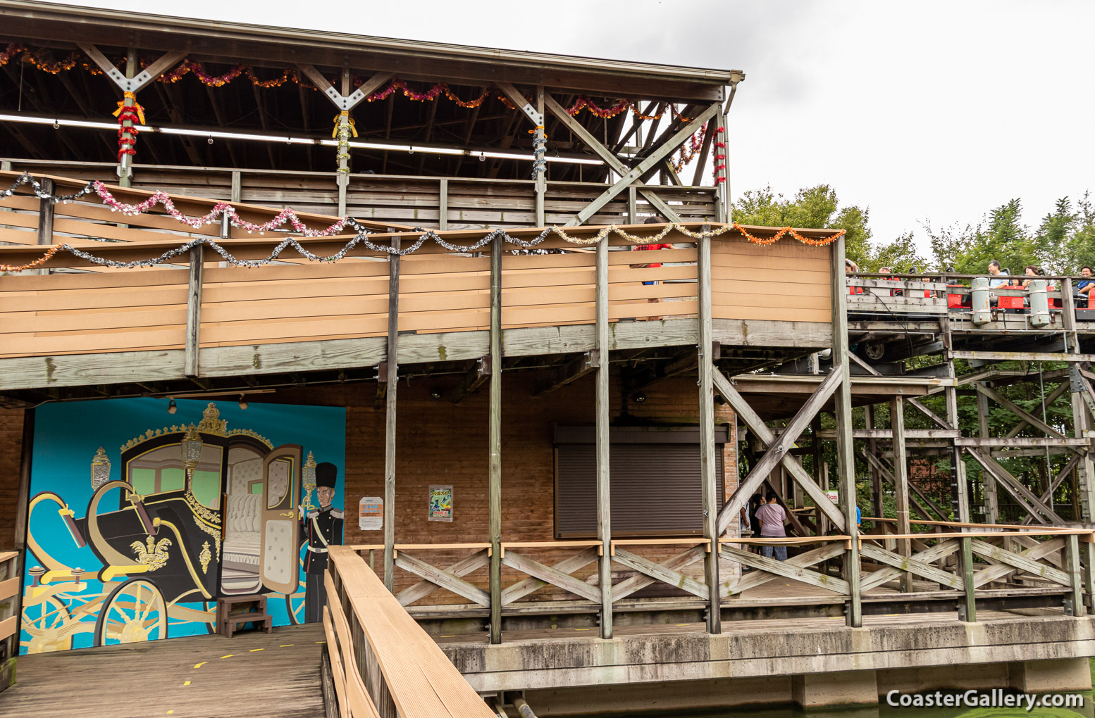 A roller coaster over the water - Regina at the Tobu Zoo in Japan